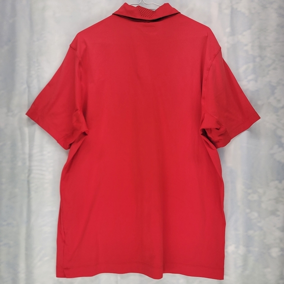 Nike Golf Polo Shirt Mens XL Red Tour Performance Dri Fit - Picture 5 of 7